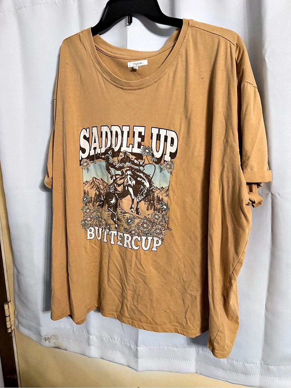 maurices Saddle Up Buttercup Graphic Tee beige